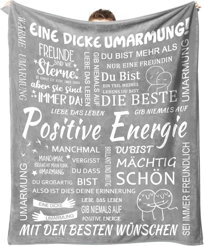 Umarmungsdecke für beste Freundin – Geschenk zum Geburtstag und Weihnachten
