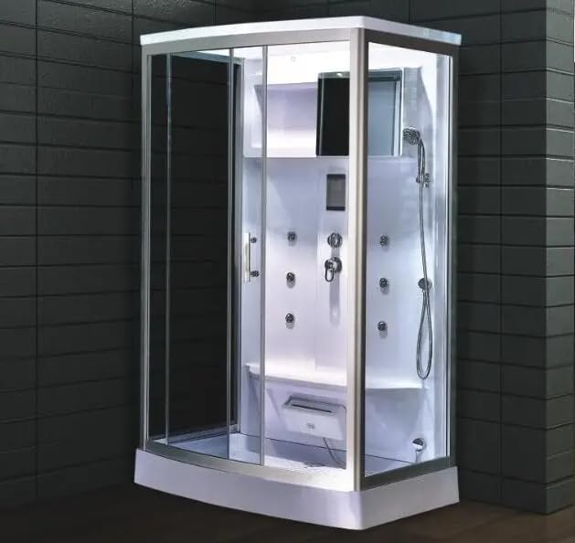 XL Luxus Dampfdusche 120x90 cm mit LED und Ozon Funktion
