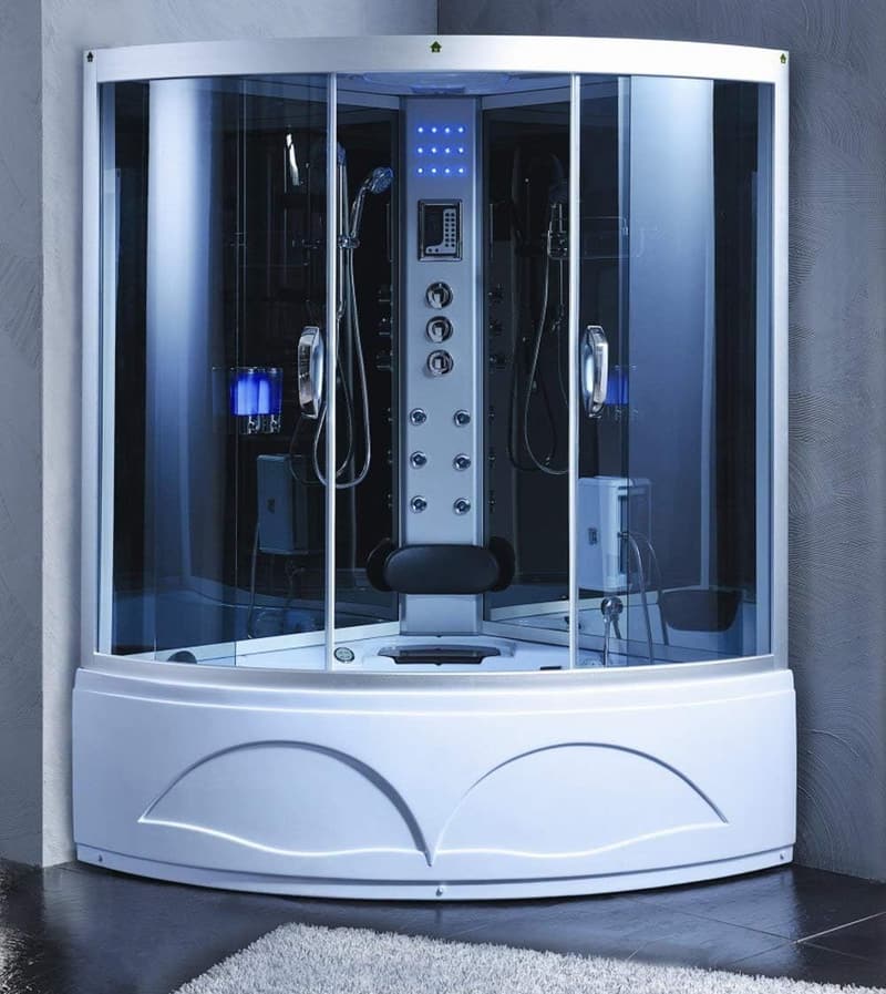 XXL Luxus Dampfdusche mit Whirlpool und Radio