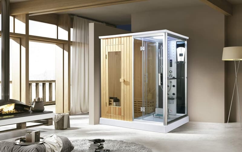 XXL Dampfdusche mit Sauna und Radio – Luxus Wellness-Oase