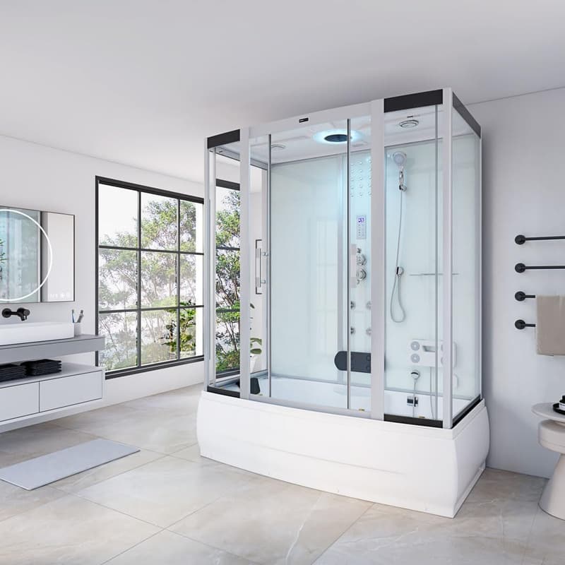 Dampfdusche DIAMOND BIG mit Radio und Regendusche, 190 x 100 x 220 cm