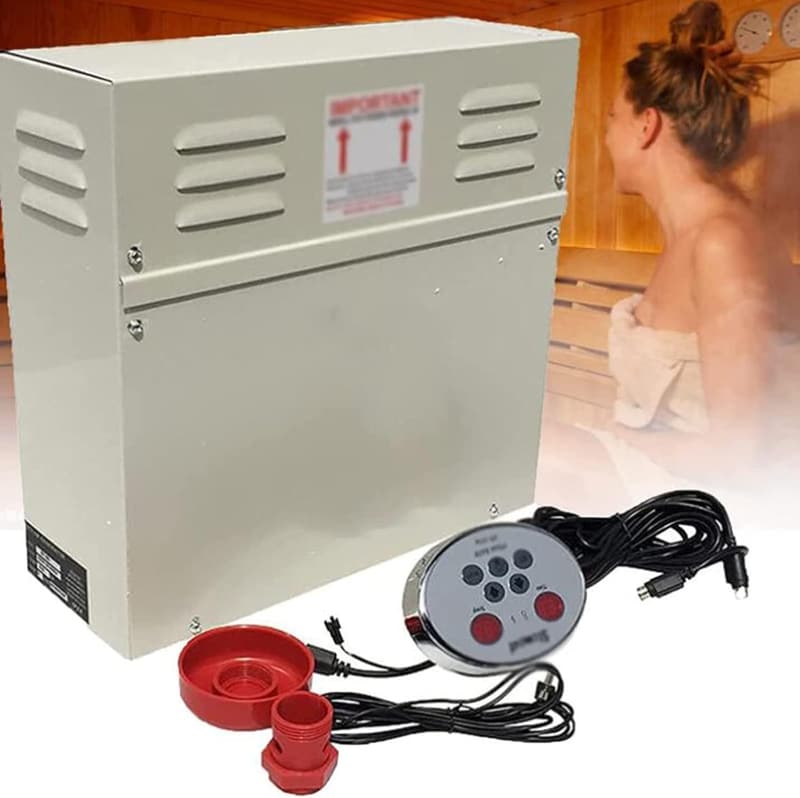 Dampfduschengenerator für Sauna mit digitaler Anzeige, 3-9 kW