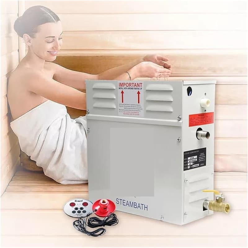 Dampfgenerator für Sauna und Dusche, 3–18 kW, digitaler Controller