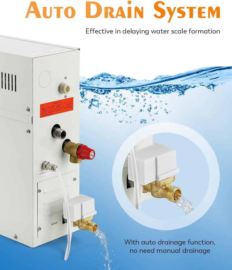 Sauna Dampfgenerator Kit 9KW mit Digital-Controller für Heim-Spa