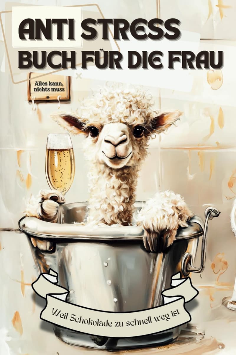 Anti-Stress-Buch für Frauen - Lustiges Geschenk zur Entspannung