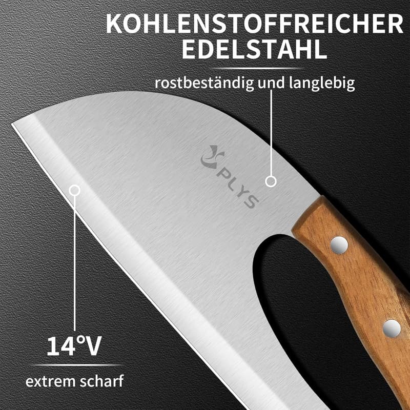 Profi Küchenmesser mit Anti-Rutsch Griff und scharfer Klinge