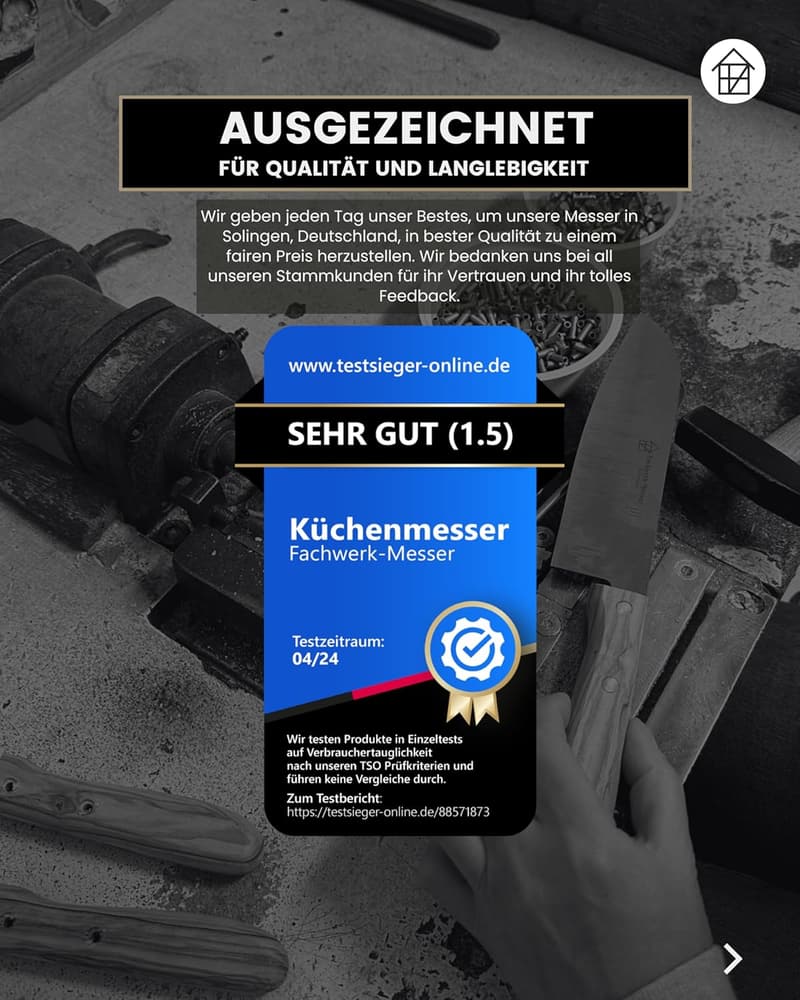 Buckelsmesser 2er-Set aus Solingen – Frühstücksmesser aus Buchenholz