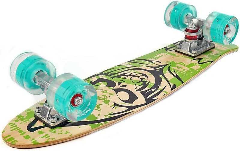 FunTomia Mini Skateboard 57cm aus 7-lagigem Ahornholz mit ABEC-9 Kugellager