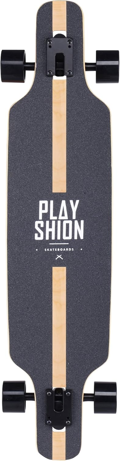 PLAYSHION 39 Zoll Longboard mit ABEC-9 Kugellagern