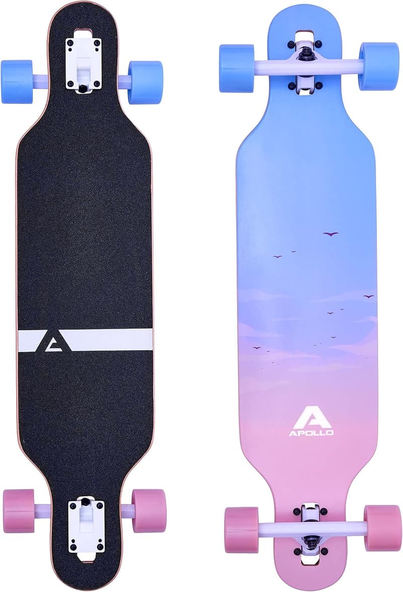 Apollo Longboard Komplettboard mit ABEC Kugellagern für Freeride