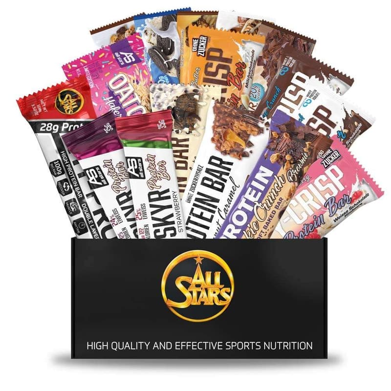 All Stars XXL Protein-Riegel Box mit 32 Sorten für zwischendurch