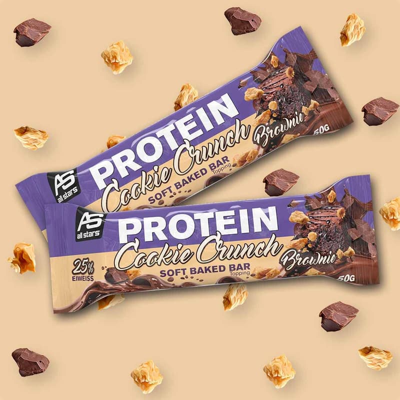 Protein-Riegel mit Keksen und Schokolade - 18 Stück, 25% Protein, zuckerarm