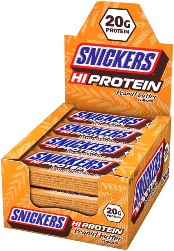 Mars Snickers High Protein Riegel mit Erdnussbutter, 684 g