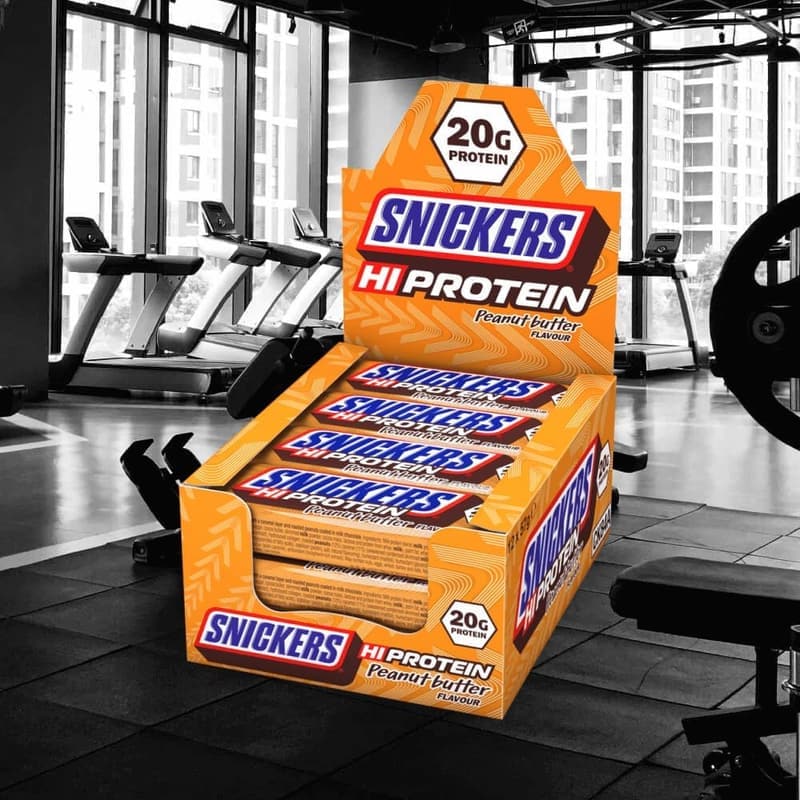 Mars Snickers High Protein Riegel mit Erdnussbutter, 684 g