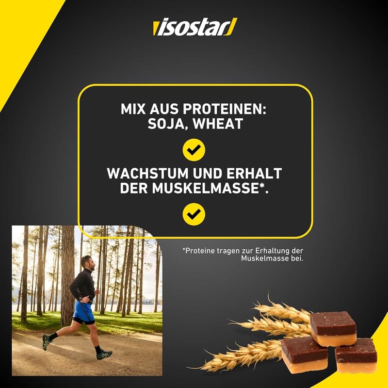 Isostar High Protein Riegel Toffee Crunch (16x55g) – eiweißreicher Snack