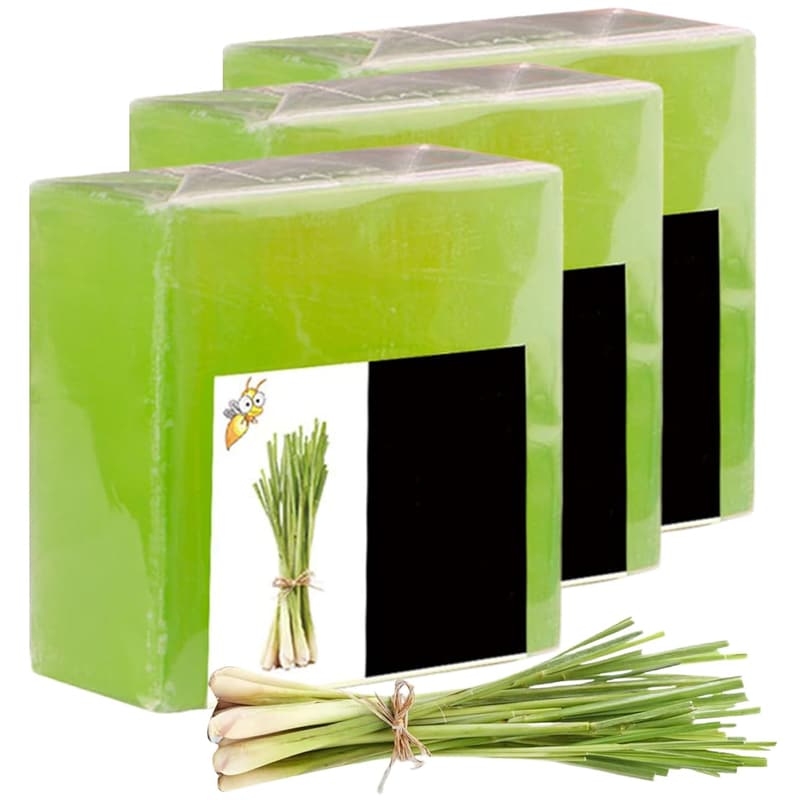 Naturseife mit Zitronengras 3er Set – für Körper und Gesicht