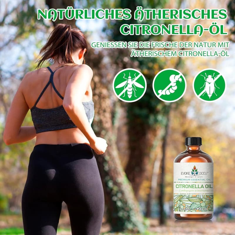 Reines Citronella-Öl 118ml für Haut, Haare und Diffusor