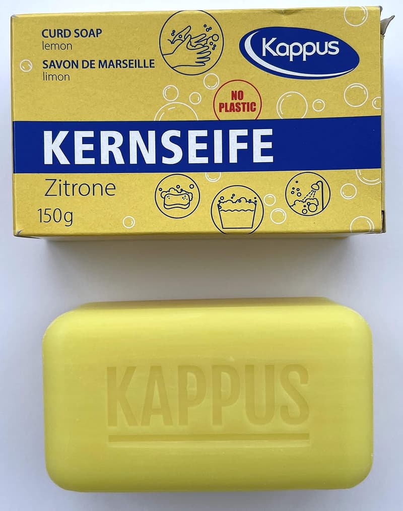 Kappus Zitronenseife, 10 Stück à 150g, plastikfrei im Karton