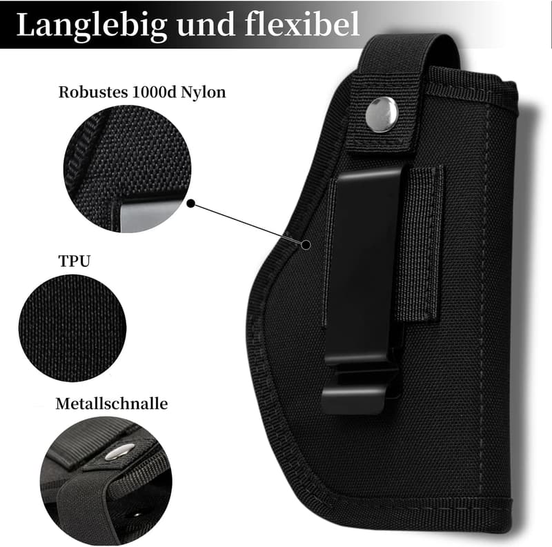 Universal Holster Set für Glock 17 und andere Modelle (2er Pack)
