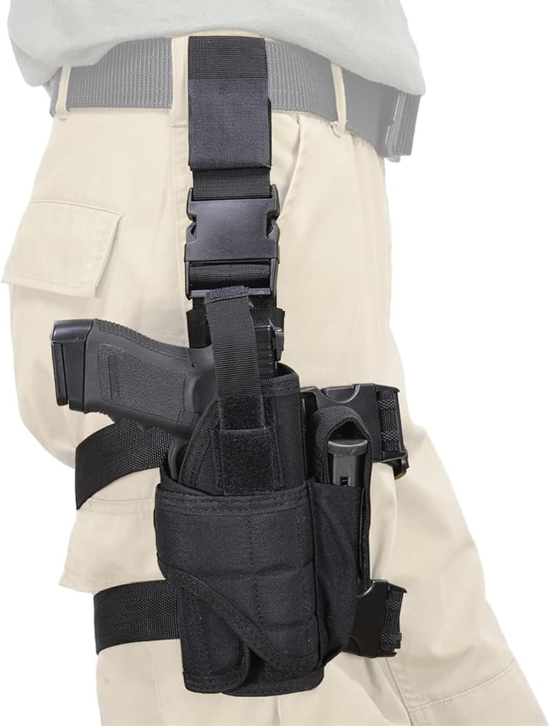 Einstellbares Tactical Holster mit Magazinbeutel für Pistolen