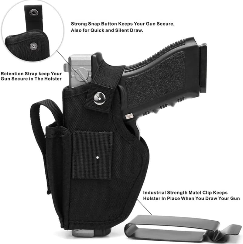 Taktisches Universal-Pistolenholster mit Magazinhalter für G1ock 17/19 und Beretta M9