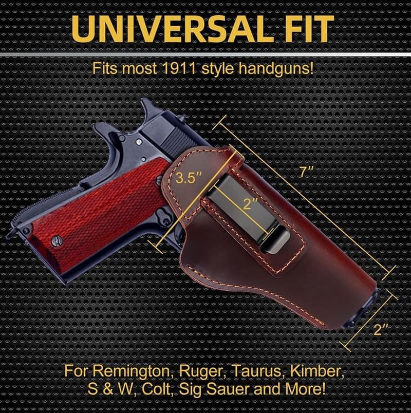 Taktisches Lederholster für Colt 1911 – verdecktes Tragen