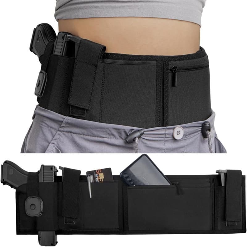Verstellbares Bauchband-Holster mit Mag-Tasche für Handys