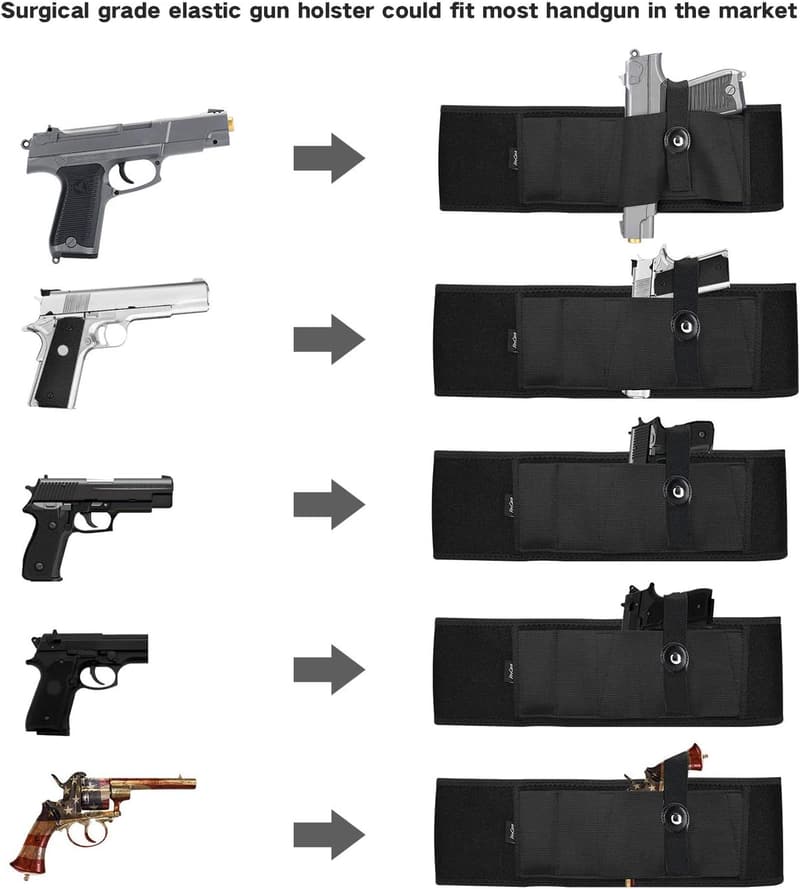 ProCase Neopren Bauchbandholster für verborgenes Tragen