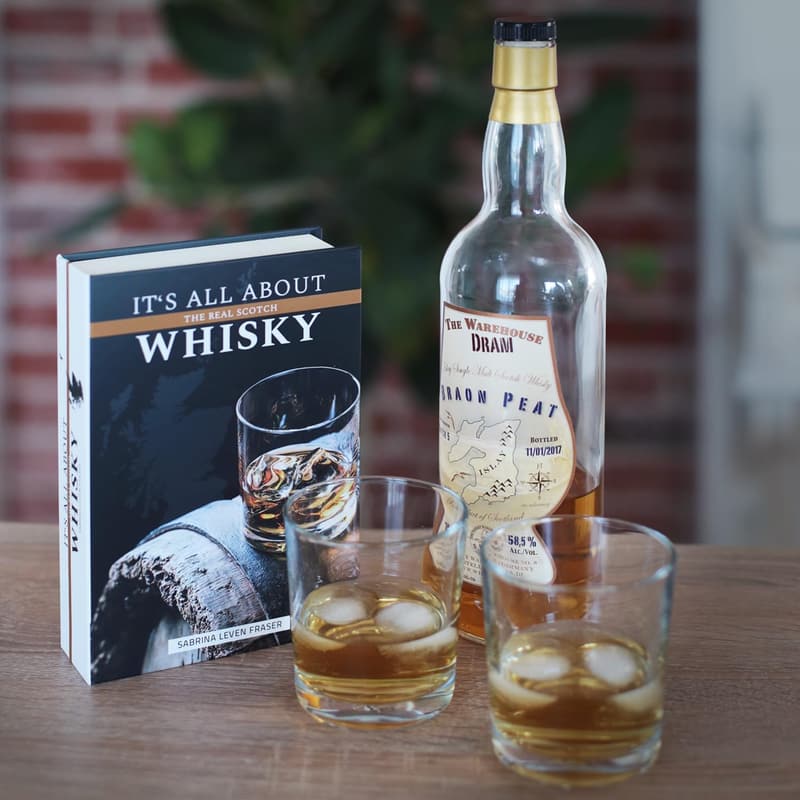 Buchsafe Whisky, getarnte Geldkassette mit echten Seiten, 18,7 x 13 cm