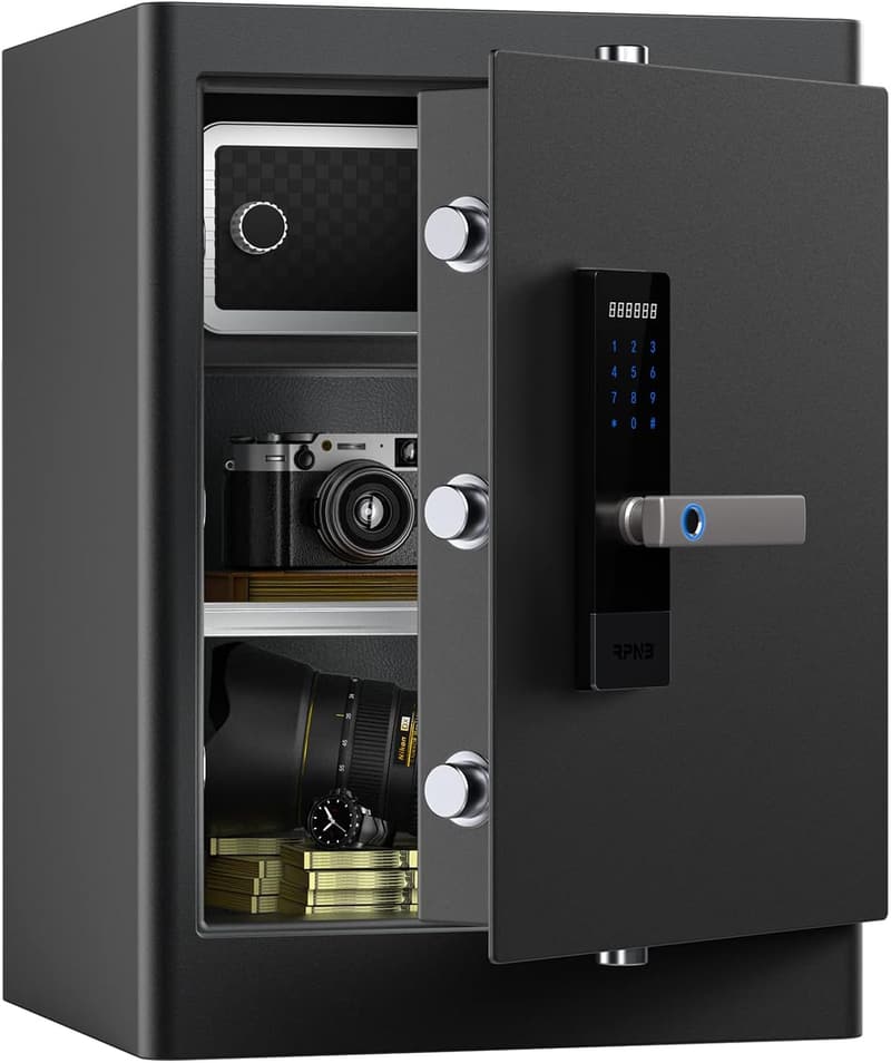 Biometrischer Fingerabdruck-Safe für Zuhause und Büro, 80 L