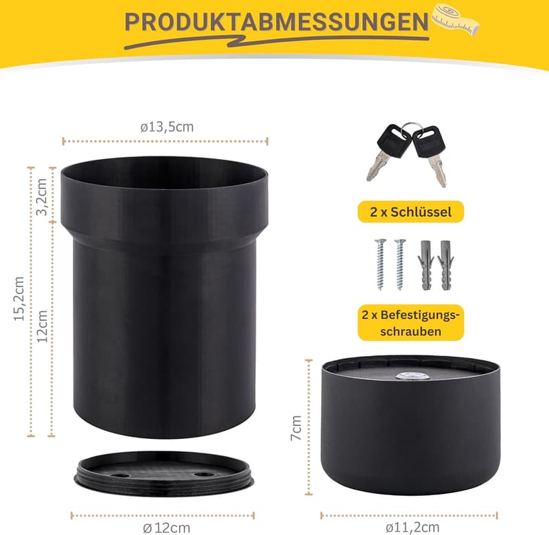 Blumentopf-Safe als Geld- und Schlüsselversteck mit Kunstblumen