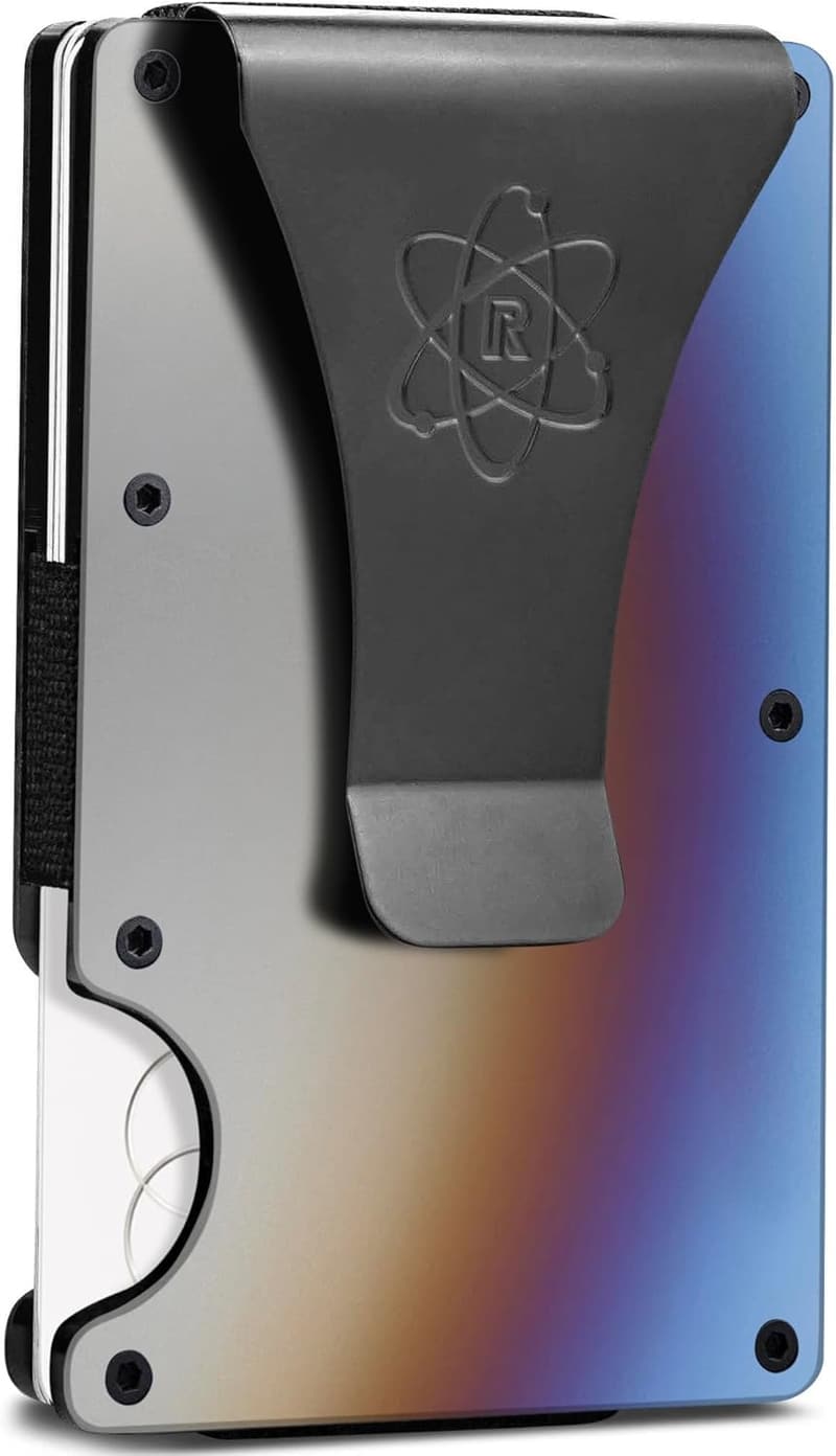 Herren Geldbörse mit RFID-Schutz - Slim Wallet aus Kohlefaser und Metall