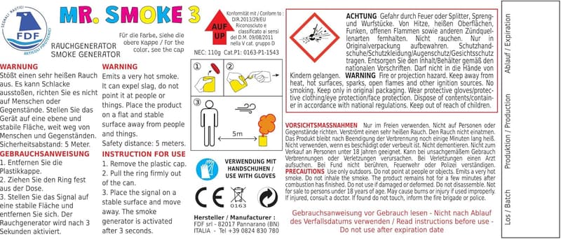 Raucherzeuger Mr. Smoke Typ 3 – Rot