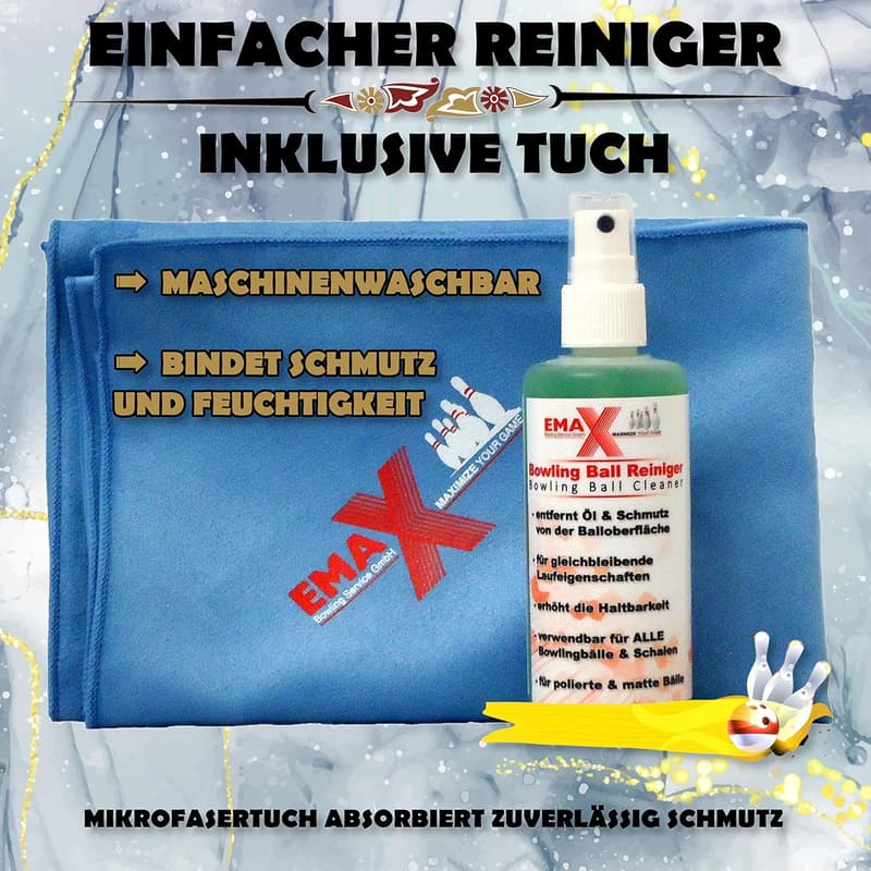 EMAX Bowling-Ball-Reiniger 100ml - Schnelle und einfache Anwendung