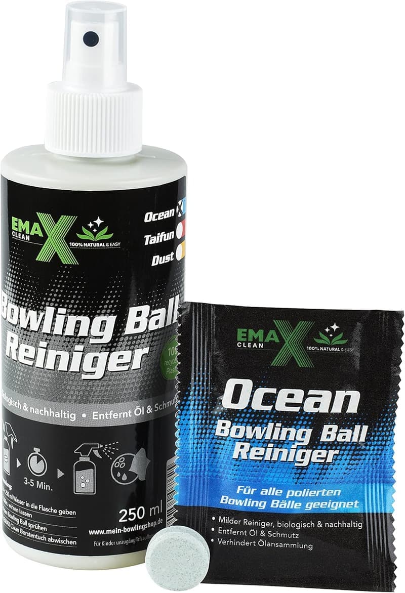 EMAX CLEAN Ocean | Bowling-Ball-Reiniger in Tab-Form | Made in Germany