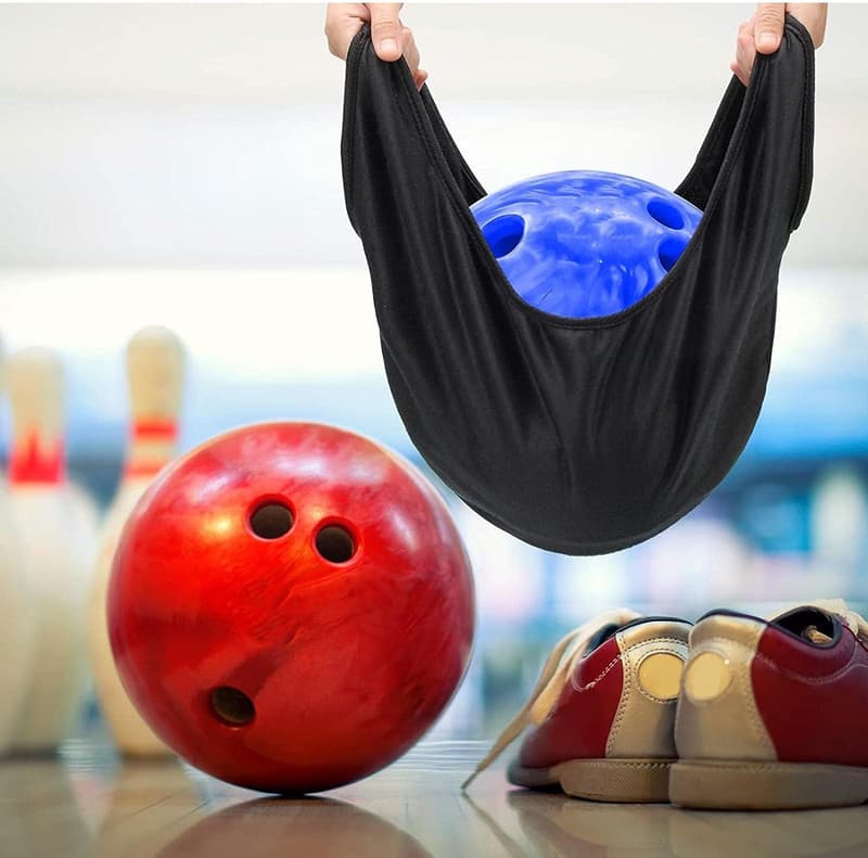 Bowlingkugel-Reinigungsbeutel mit Polieraufsatz und Tragefunktion
