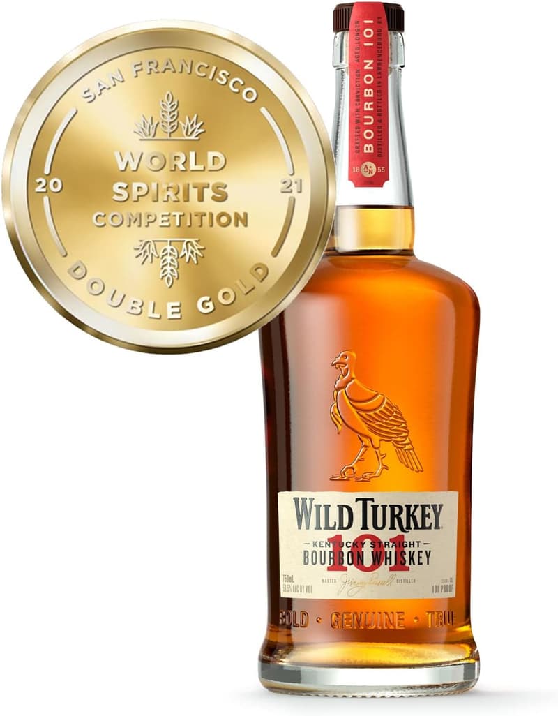 Wild Turkey 101 Bourbon Whiskey 0,7 l | 50,5% Vol. | Geschenk für Männer