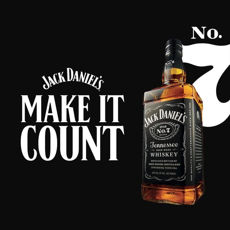 Jack Daniel's Old No. 7 Tennessee Whiskey - 10 x 50ml Flasche, 40% Vol.
