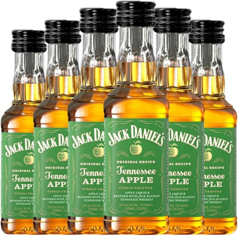 Jack Daniel's Apple Miniaturflasche 5 cl, Karton mit 6 Flaschen