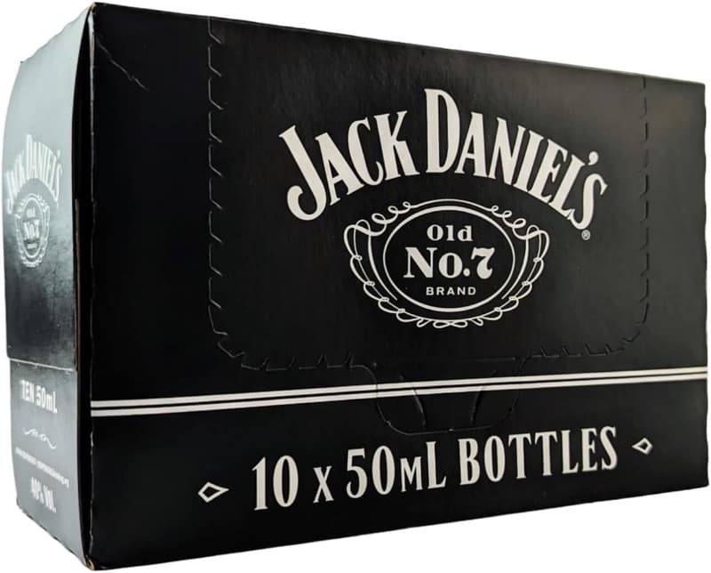 Jack Daniels Amerikanischer Bourbon Whiskey 5cl - 10er Pack