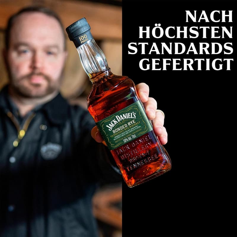 Jack Daniel's Bonded Rye - Tennessee Whiskey - 0,7L, 50% Vol, komplexer Geschmack