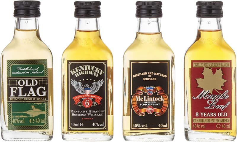 Whiskey-Probierglas-Set 4 x 4cl