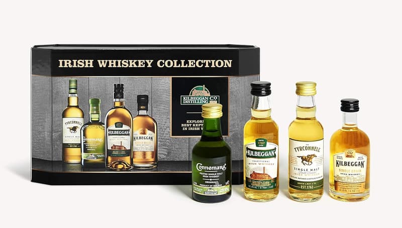 Irisches Whiskey Geschenkset mit 4 Miniaturen – Cooley Collection