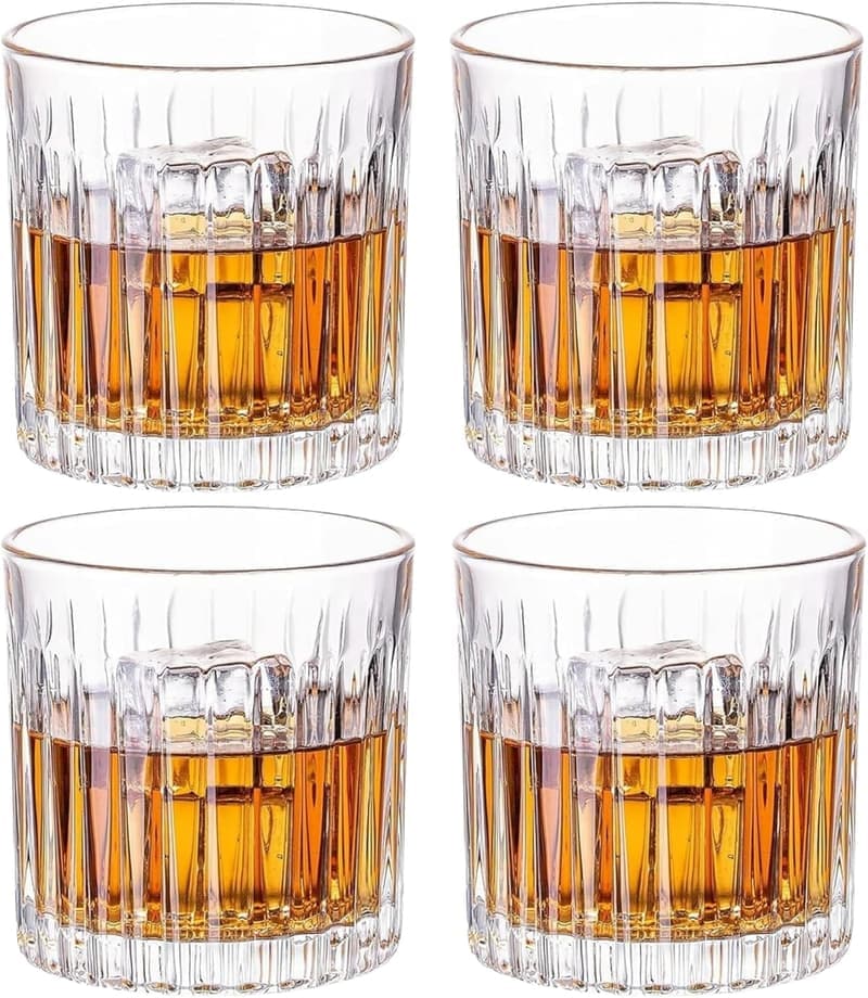 Whiskyglas-Set aus bleifreiem Kristall, 4x300ml, für Männer