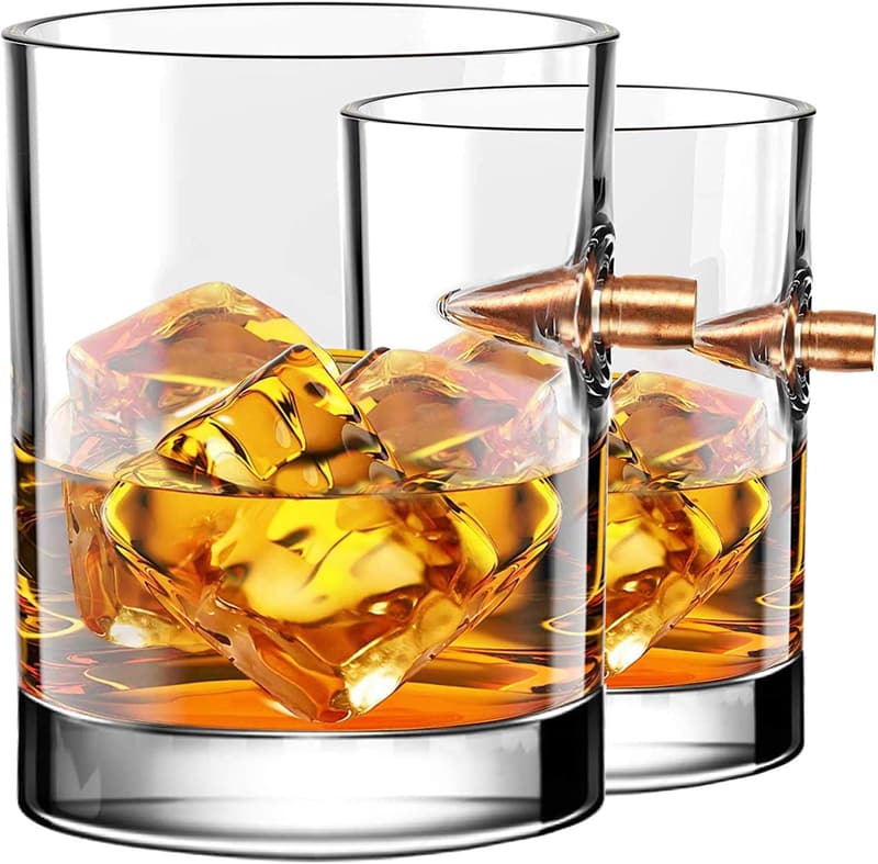Whisky Gläser Set mit kreativen Kugel-Design - 2 Stück Geschenk für Väter