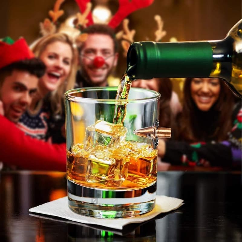 Whisky Gläser Set mit kreativen Kugel-Design - 2 Stück Geschenk für Väter