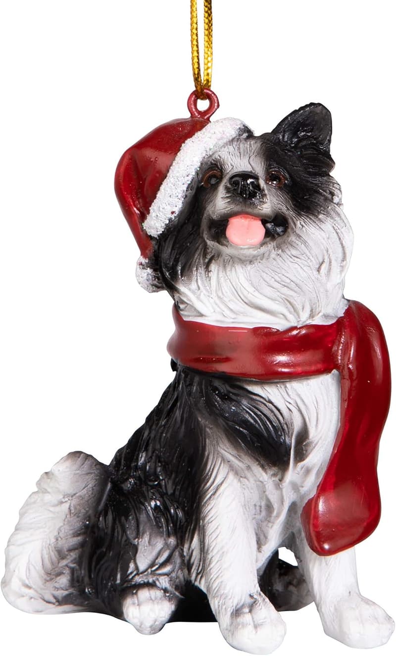 Weihnachtsbaumschmuck Boston Terrier von Design Toscano