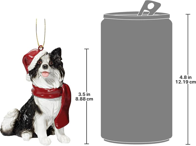 Weihnachtsbaumschmuck Boston Terrier von Design Toscano