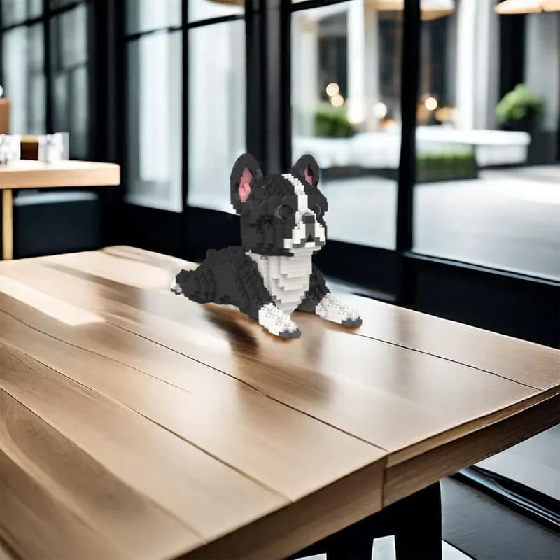 Mikro Bauklötze für Boston Terrier – 812 Teile Spielzeugsetz