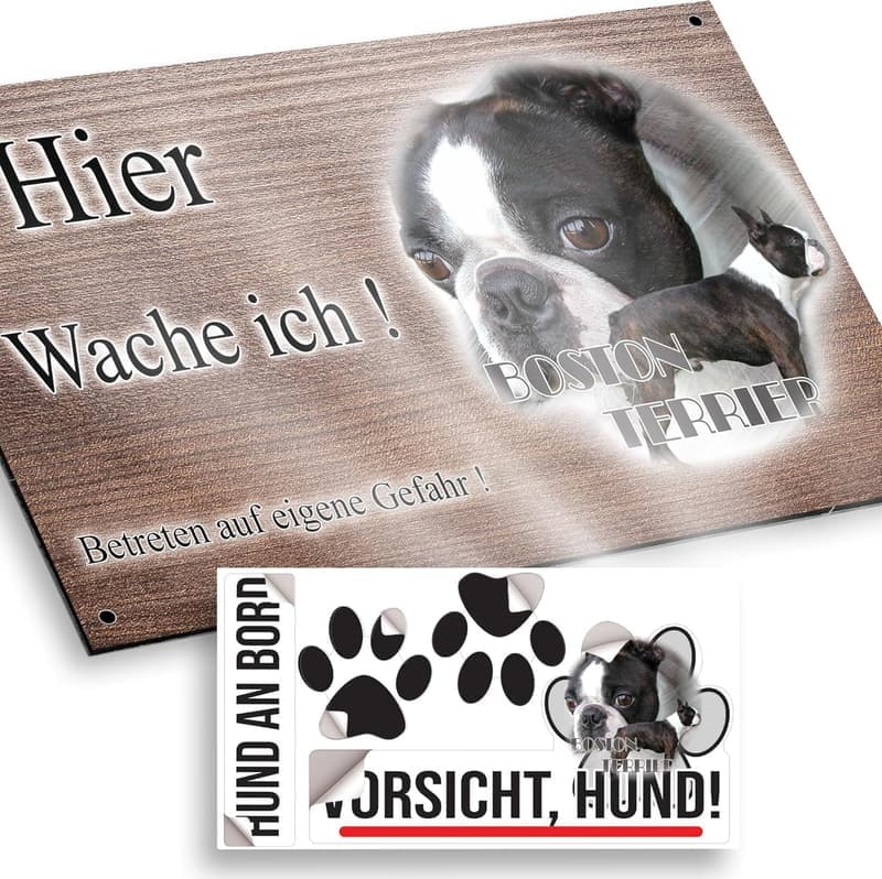 Boston Terrier Hundeschlafplatz, 20x12,5 cm